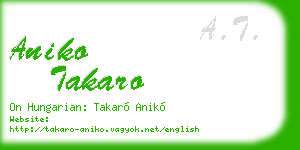 aniko takaro business card